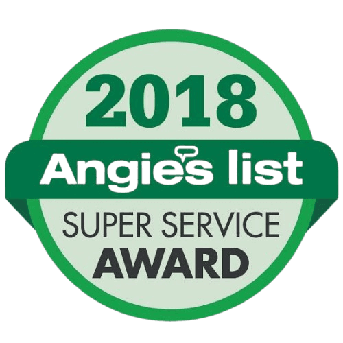 Angi Super Service Award Badge 2018 for top-rated office and house cleaning in Spokane WA