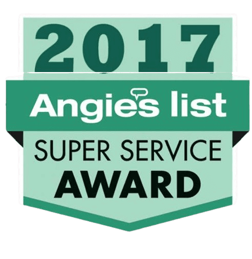 Angi Super Service Award Badge 2017 ANGI for top-rated office and house cleaning in Spokane WA