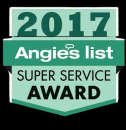 Angi Super Service Award Badge 2017 for top-rated office and house cleaning in Spokane WA