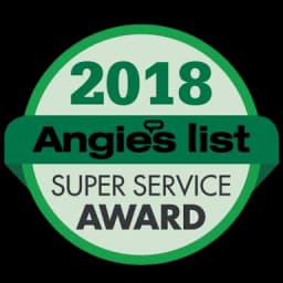 Angi Super Service Award Badge 2018 for top-rated office and house cleaning in Spokane WA