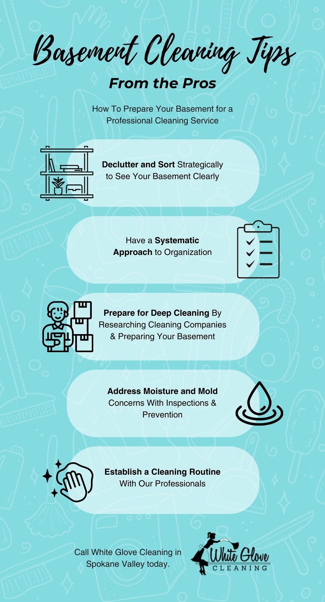 Infographic - Basement Cleaning Tips From the Pros